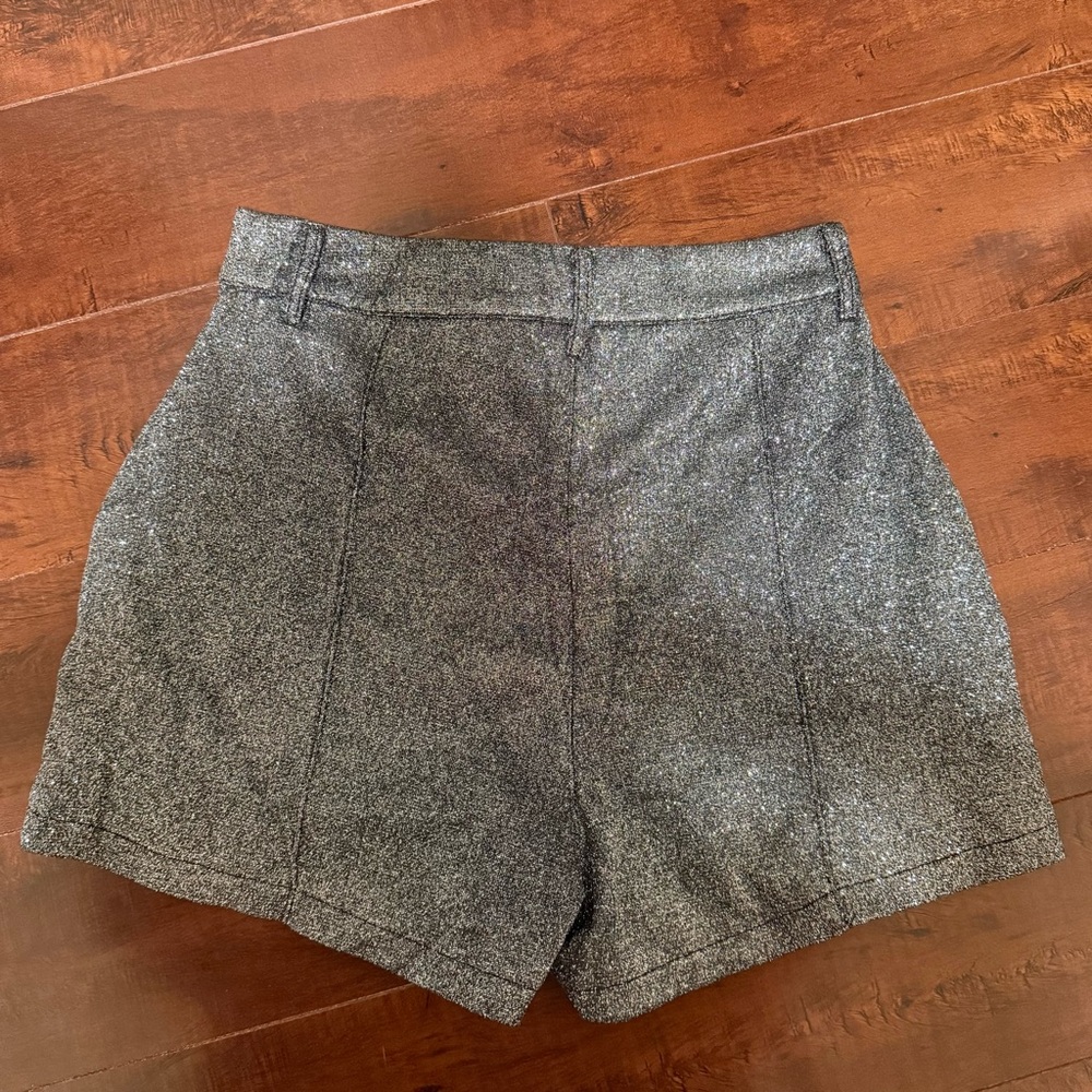 Babyboo Fashion Natasha Shorts - Black Sparkle, S, Gray - Picture 6 of 9